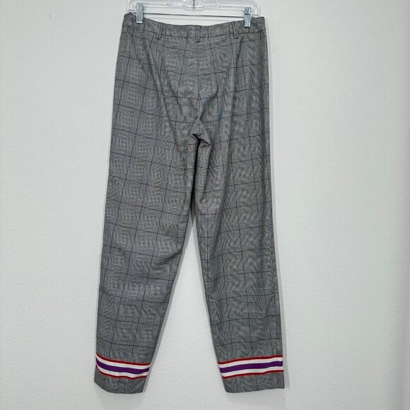 Emperio Armani Glen Plaid Striped Ankle Dress Pants Casual Office Career - Picture 5 of 10